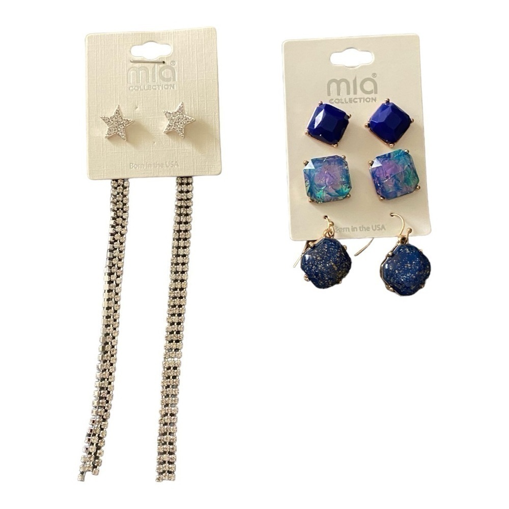 NWT-MIA BOUTIQUE EARRINGS-4 PAIRS